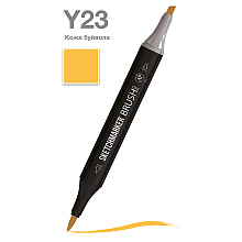 Маркер перманентный двусторонний "Sketchmarker Brush", Y23 кожа буйвола