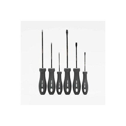 Набор отверток Deli HS EHT1006, 6 шт, Soft Touch, черный - 5