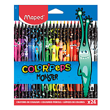 Цветные карандаши Maped "Color' Peps Monster", 24 цвета