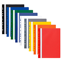 Папка-скоросшиватель с перфорацией "Panta Plast ECO", А4, синий