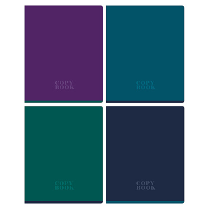 Тетрадь "Monocolor. Dark", А5, 48 листов, клетка, ассорти