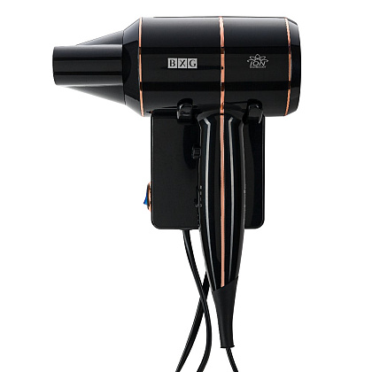 Фен настенный BXG-1600H2, ABS-пластик, черный - 2