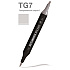 Маркер перманентный двусторонний "Sketchmarker Brush", TG7 тонированный серый 7