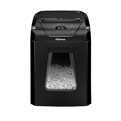 Уничтожитель Fellowes PowerShred 12C, DIN P-4, 4х40мм, 12 листов, 18 литров, Safety Lock