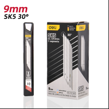 Лезвия для малого ножа "Deli SK5", 9 мм, 10 штук