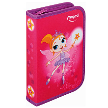 Пенал Maped "Fairy", 1 отделение, с наполнением