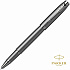 Ручка-роллер Parker "IM Monochrome T328 Bronze PVD", 0,5 мм, серый, стерж. черный