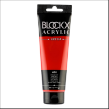 Краски акриловые "Blockx", 456 яркий красный, 120 мл