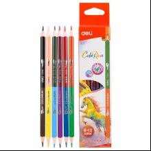 Цветные карандаши "ColoRun", двусторонние