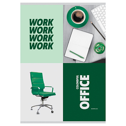 Тетрадь "Office", А4, 80 листов, клетка, ассорти - 2