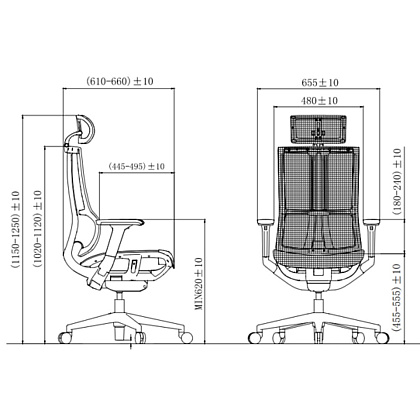 Кресло для руководителя SitZone E-303-001A-P1-WH сетка, серый, -30% - 6