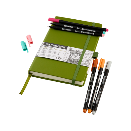 Ручка капиллярная "Sketchmarker Artist fine pen Mid", 6 шт - 3
