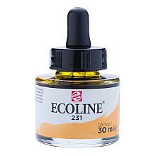 Жидкая акварель "ECOLINE", 231 охра золотая, 30 мл
