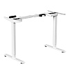 Стол с электроприводом WellDesk Prime 1300x675х18 белый/дуб термо черно-коричневый (9191462+9178193) - 5