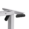 Стол с электроприводом WellDesk Basic 1300x675х18 белый/дуб хантон темный (9191460+9178197) - 3
