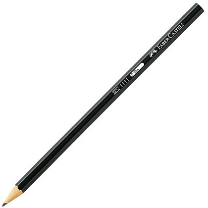 Карандаш простой "Faber-Castell 1111", 2B, без ластика, черный
