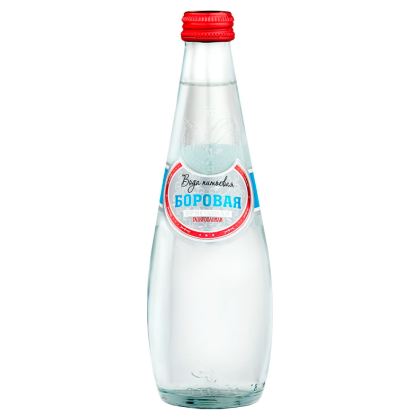 Вода питьевая "Боровая", газированная, 0.33 л