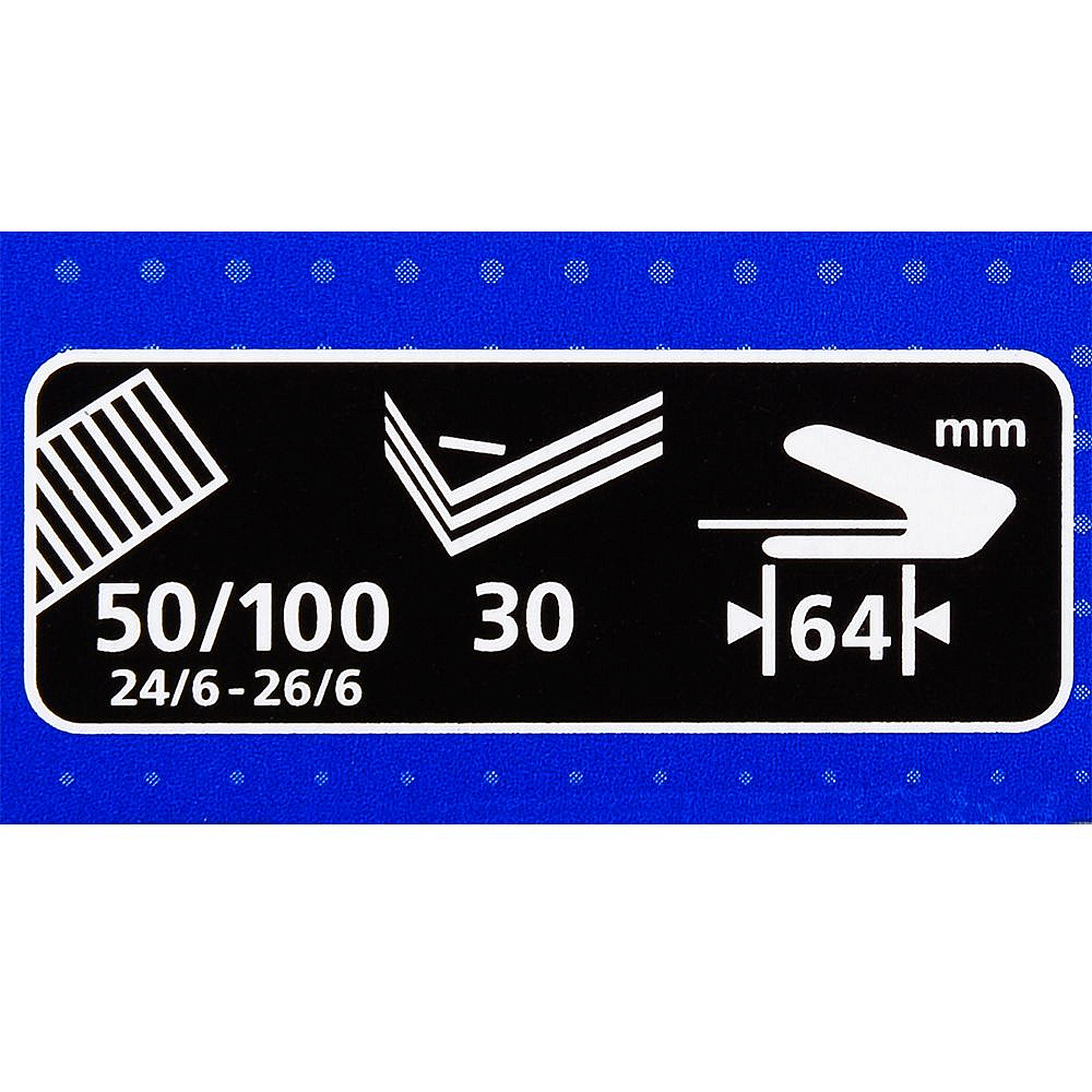 Скобосшиватель "DS-45N, № 24/6, 26/6, 30 листов, черный - 4
