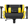 Кресло игровое Бюрократ Knight Thunder 5X экокожа, черный, желтый, металл - 11