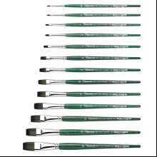 Кисть для рисования "Tintoretto Emerald", синтетика, плоская, №10