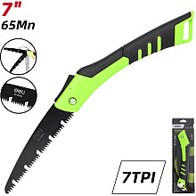 Пила садовая Deli GS EDL6006, 180 мм, складная, черный, зеленый