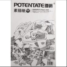 Бумага для рисования "Potentate", 160 г/м2, 39х54 см, натуральный белый