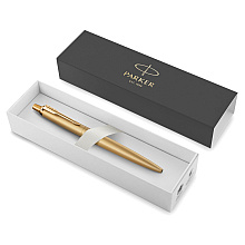 Ручка шариковая автоматическая Parker "Jotter Monochrome XL SE20", 1.0 мм, золотистый, стерж. синий
