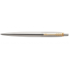 Ручка шариковая автоматическая "Parker Jotter Stainless Steel GT", 0.7 мм, серебристый, золотистый, стерж. синий - 2