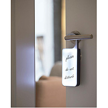 Вывеска на дверь "Do not disturb" LED, белый, черный