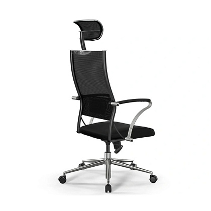Кресло компьютерное ErgoLife Sit Air-180 B2-290K, ткань, сетка, черный - 2