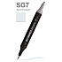 Маркер перманентный двусторонний "Sketchmarker Brush", SG7 простой серый 7