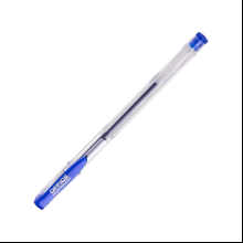 Ручка гелевая "Office Products", 0.5 мм, прозрачный, стерж. синий