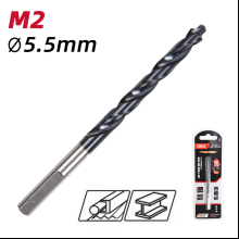 Сверло по металлу Deli RS EDH-MHZ055-E4, 5.5 мм, DIN 338, HSS-TiN