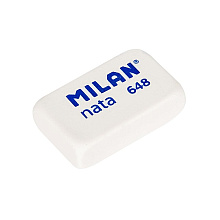 Ластик Milan "648", 1 шт, белый