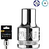 Головка торцевая шестигранная Deli YS EDQ4008 1/2", 8 мм, серебристый - 2