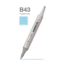 Маркер художественный "Brushmarker", двухсторонний, B43 голубая луна 