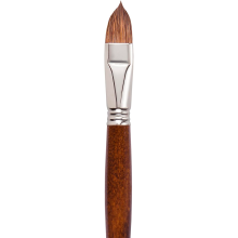 Кисть "Escoda Versatil Brush L/H", синтетика, темно-коричневый, плоская, №18