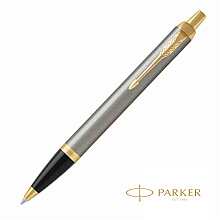 Ручка шариковая автоматическая "Parker IM Brushed Metal GT"