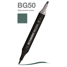 Маркер перманентный двусторонний "Sketchmarker Brush", BG50 орегонская сосна