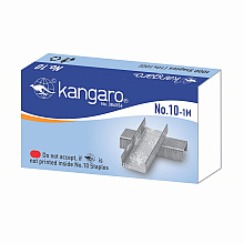 Скобы "Kangaro", №10, 1000 шт,  металлик
