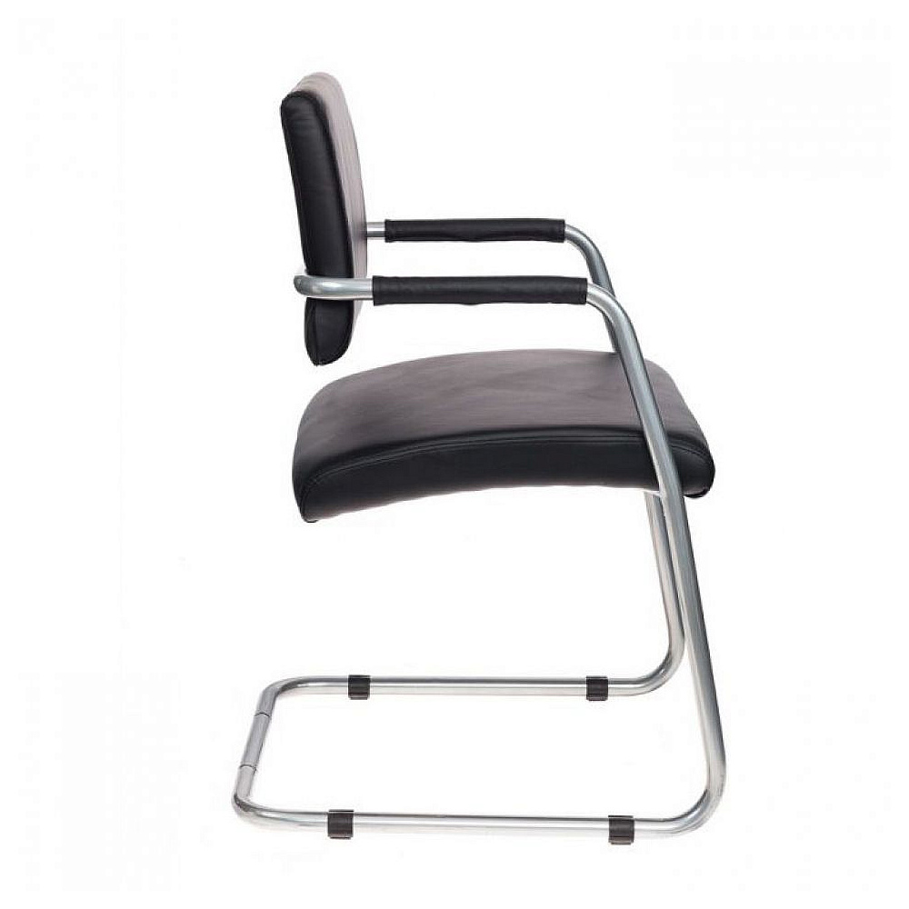 Кресло на полозьях "Бюрократ CH-271-V", кожзам, металл, черный - 3