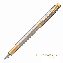 Ручка перьевая Parker "IM Warm Silver GT"