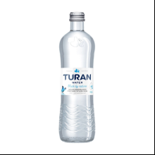 Вода минеральная питьевая "Тuran", негазированная, 0.5 л, стеклянная бутылка