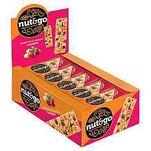 Батончик "Nut & Go", с арахисом и клюквой, 30 г