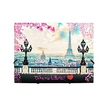 Папка на резинках "Take me to Paris", пластик, 15 мм