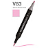 Маркер перманентный двусторонний "Sketchmarker Brush", V83 светло-фиолетовый