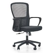 Кресло компьютерное SitZone U-069B, сетка, ткань, пластик, черный