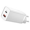 Сетевое зарядное устройство Baseus CCGAN2L-B02 GaN2 Lite Quick Charger Type-C+USB 65W White - 2