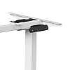 Стол с электроприводом WellDesk Prime 1300x675х18 белый/дуб хантон темный (9191462+9178197) - 7