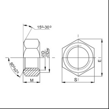 Гайка шестигранная М8, DIN 934/ГОСТ 5927-70, цинк, 5 кг.